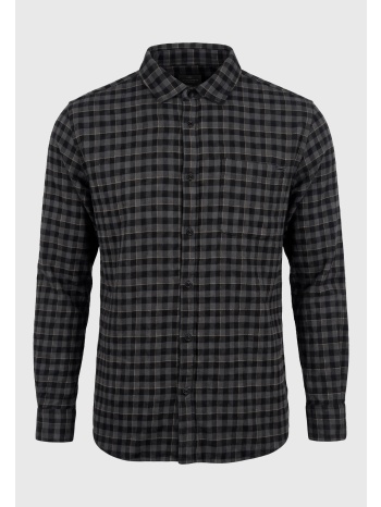 ανδρικό καρό flanel πουκάμισο relaxed fit