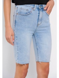 high-rise γυναικεία τζιν βερμούδα