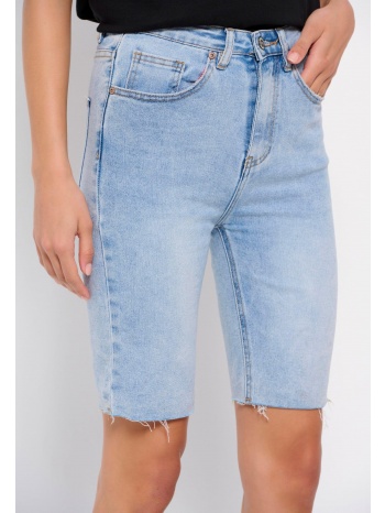 high-rise γυναικεία τζιν βερμούδα