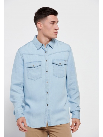 ανδρικό τζιν πουκάμισο από lyocell