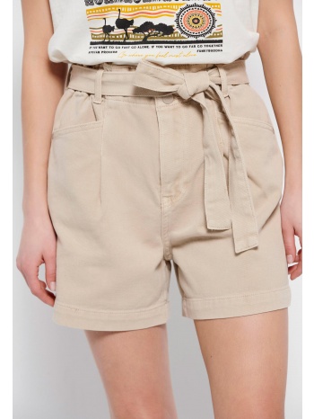 τζιν σορτς με δέσιμο στη μέση