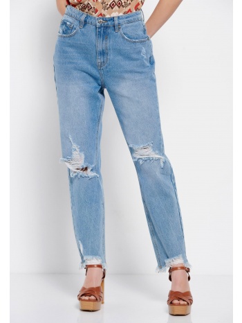 moms fit τζιν παντελόνι με φθορές