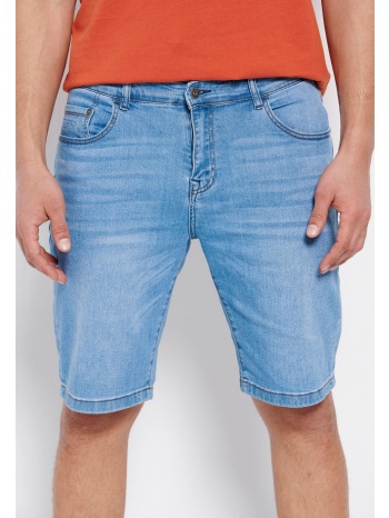 τζιν βερμούδα με ελαφρύ ξεθώριασμα