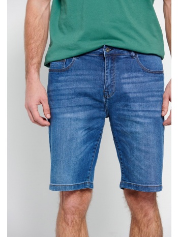 τζιν βερμούδα με ελαφρύ ξεθώριασμα