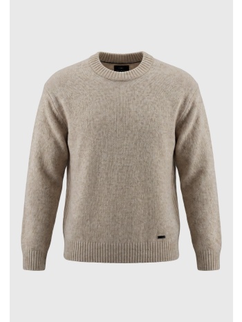 wool-blend relaxed πλεκτό crewneck πουλόβερ