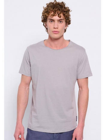 loose fit t-shirt με raw cut λαιμόκοψη