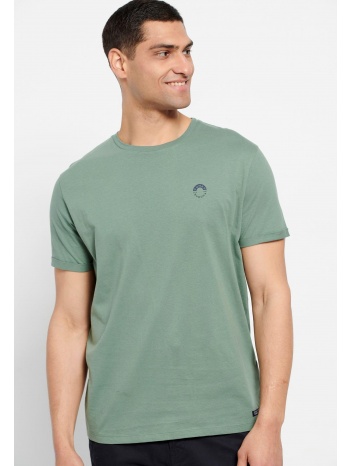 loose fit t-shirt με τύπωμα στο στήθος