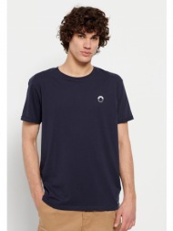 loose fit t-shirt με τύπωμα στο στήθος