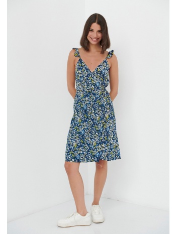 εμπριμέ κρουαζέ φόρεμα