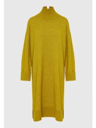 μίντι πλεκτό φόρεμα με πλαϊνά σκισίματα