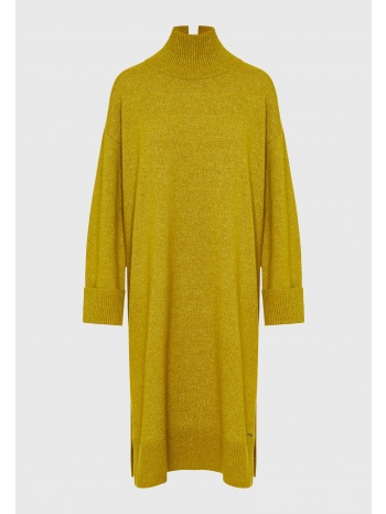 μίντι πλεκτό φόρεμα με πλαϊνά σκισίματα