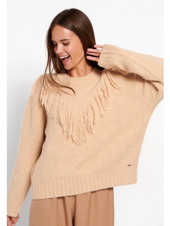 oversized boho πλεκτή μπλούζα