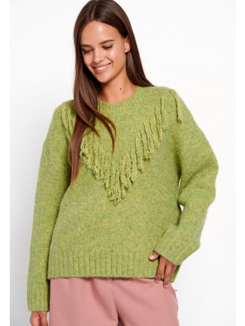 oversized boho πλεκτή μπλούζα