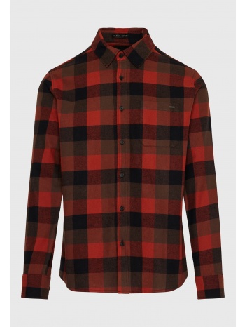 flannel καρό πουκάμισο με τσέπη