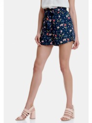 viscose shorts με floral τύπωμα