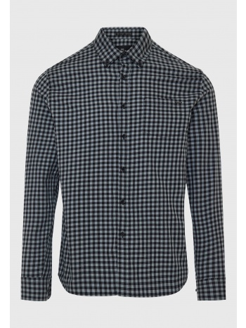 ανδρικό καρό πουκάμισο με τσέπη