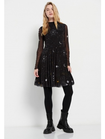 μίντι φόρεμα με all over τύπωμα