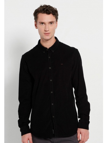 κοτλέ πουκάμισο με κεντημένο logo