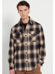 oversized καρό flannel ...