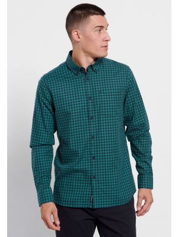 ανδρικό καρό πουκάμισο με τσέπη