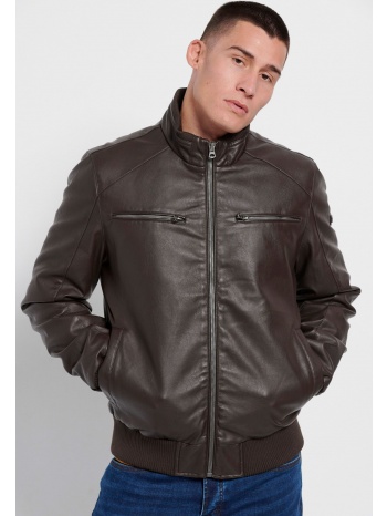 biker μπουφάν από οικολογικό δέρμα (pu)