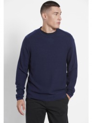 casual πλεκτή μπλούζα με ...