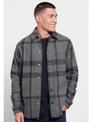 oversized fit καρό overshirt πουκάμισο