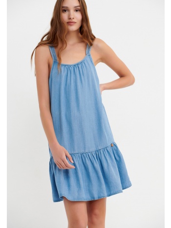 τζιν φόρεμα από lyocell με ζώνη