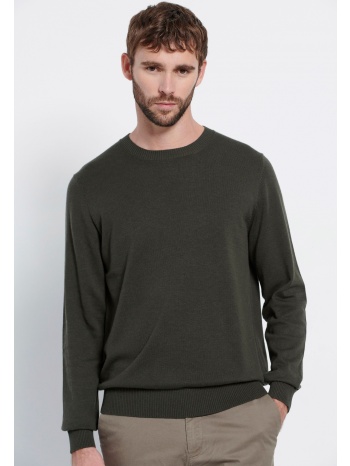 slim fit πουλόβερ με μίξη από μαλλί marron