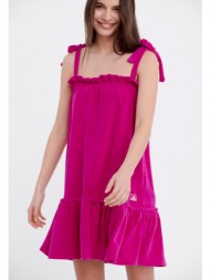 μίνι φόρεμα σε πετσετέ ύφασμα