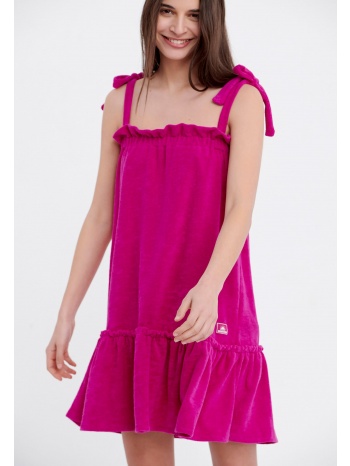 μίνι φόρεμα σε πετσετέ ύφασμα