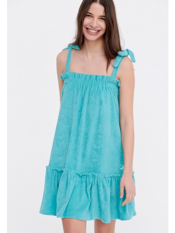 μίνι φόρεμα σε πετσετέ ύφασμα