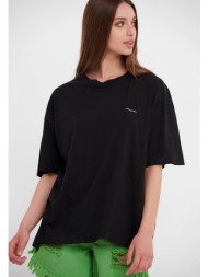 loose fit t-shirt με τύπωμα στην πλάτη