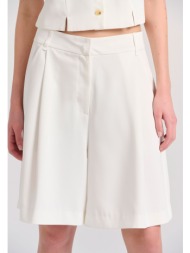 loose fit σορτς με μονή πιέτα στη μέση