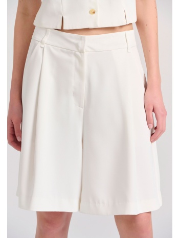 loose fit σορτς με μονή πιέτα στη μέση