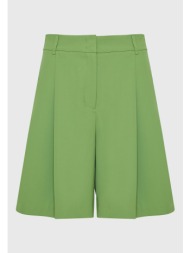 loose fit σορτς με μονή πιέτα στη μέση