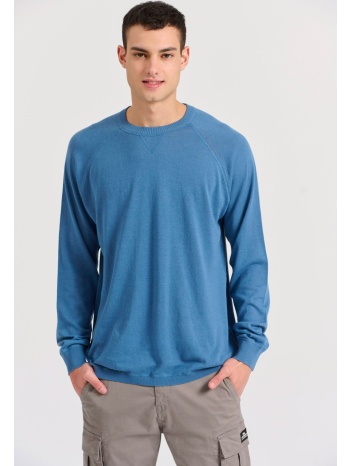 linen blend ανδρική lightweight πλεκτή μπλούζα