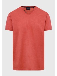 t-shirt με λαιμό henley ...