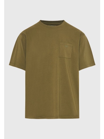 relaxed fit t-shirt με τσέπη στο στήθος