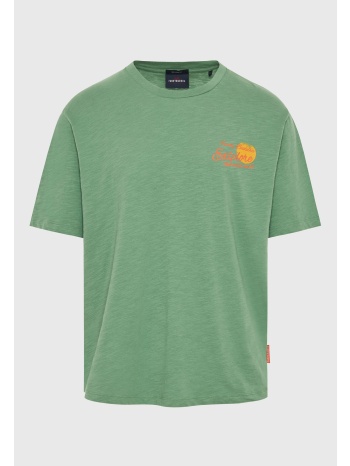 relaxed fit t-shirt με τύπωμα στην πλάτη