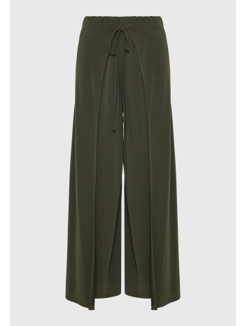 loose fit παντελόνα με ελαστική μέση