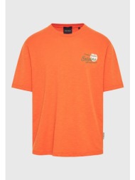 relaxed fit t-shirt με τύπωμα στην πλάτη