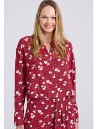 γυναικείο loose fit πουκάμισο με all over τύπωμα