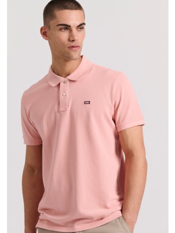 essential polo μπλούζα με κεντημένο logo