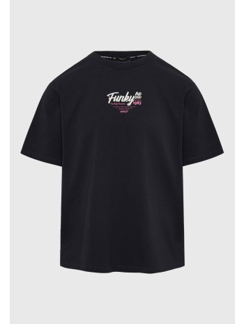 relaxed fit t-shirt με surf τύπωμα στην πλάτη