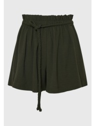 loose fit σορτς με κορδόνι και βολάν στη μέση