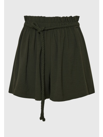 loose fit σορτς με κορδόνι και βολάν στη μέση