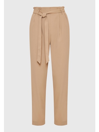 casual παντελόνι με διπλή πιέτα στη μέση