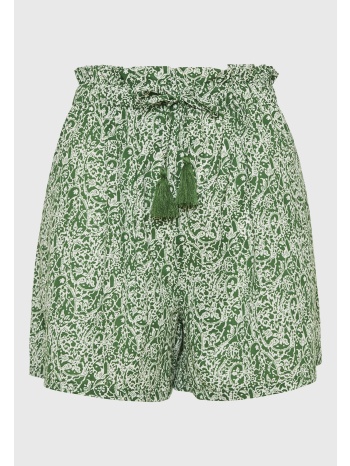 loose fit εμπριμέ σορτς με βολάν