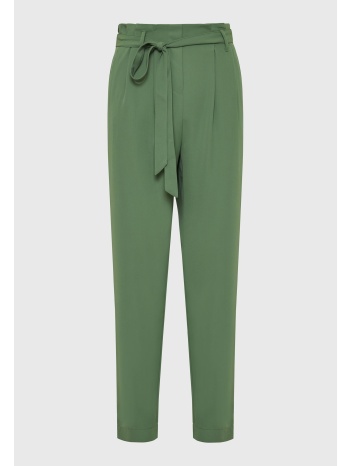 casual παντελόνι με διπλή πιέτα στη μέση